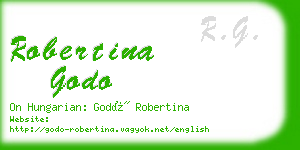 robertina godo business card